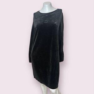 Puma Way 1 XL Black on Black Logo Long sleeve Soft shirt / Dress